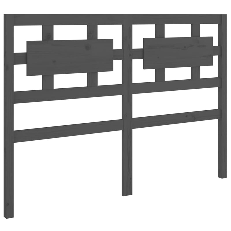 vidaXL szürke tömör fenyőfa ágyfejtámla 205,5x4x100 cm