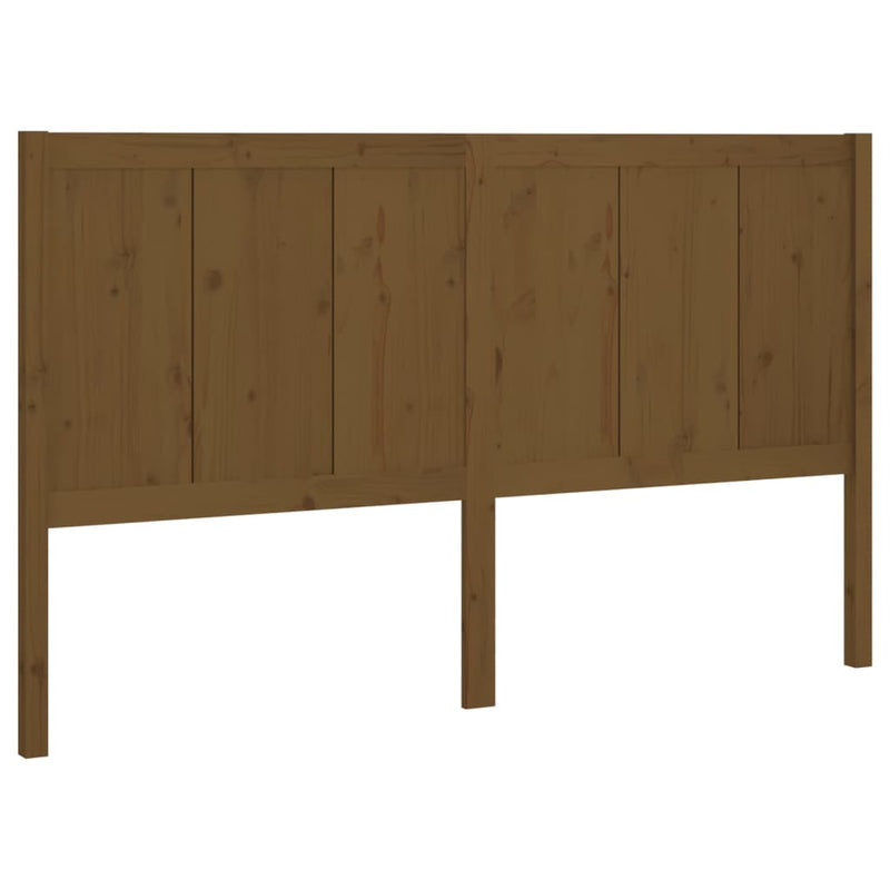 vidaXL mézbarna tömör fenyőfa ágyfejtámla 205,5x4x100 cm