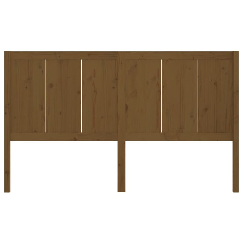 vidaXL mézbarna tömör fenyőfa ágyfejtámla 205,5x4x100 cm