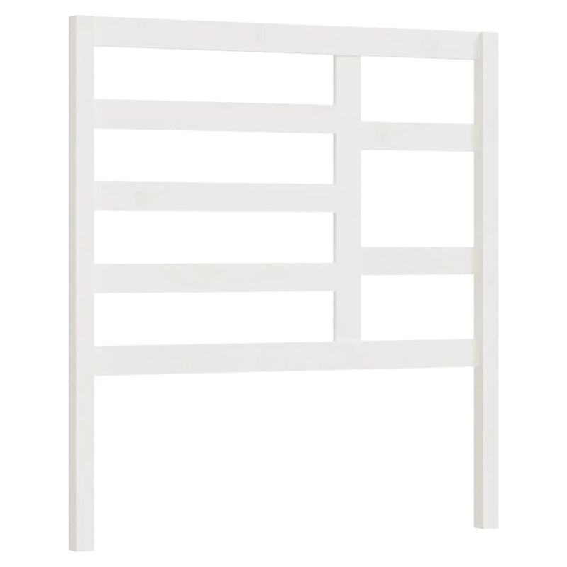 vidaXL fehér tömör fenyőfa ágyfejtámla 106 x 4 x 104 cm