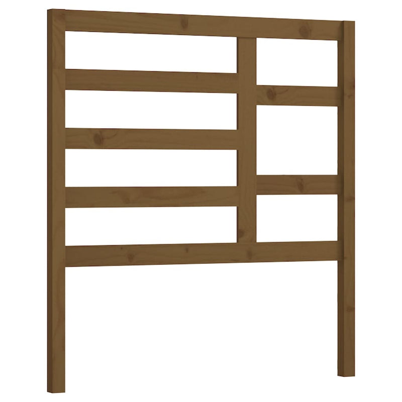 vidaXL mézbarna tömör fenyőfa ágyfejtámla 106 x 4 x 104 cm