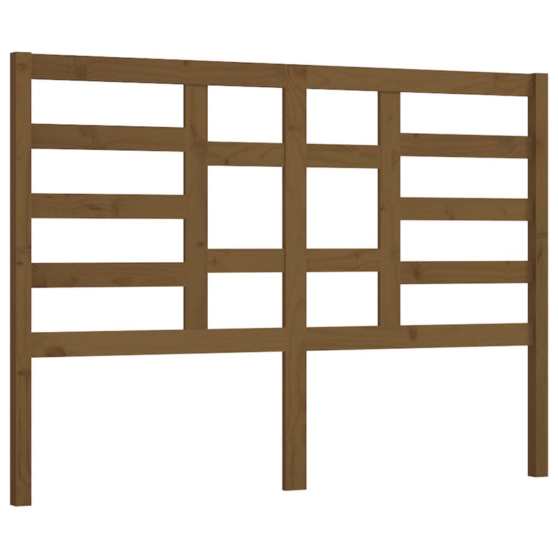 vidaXL mézbarna tömör fenyőfa ágyfejtámla 126 x 4 x 104 cm