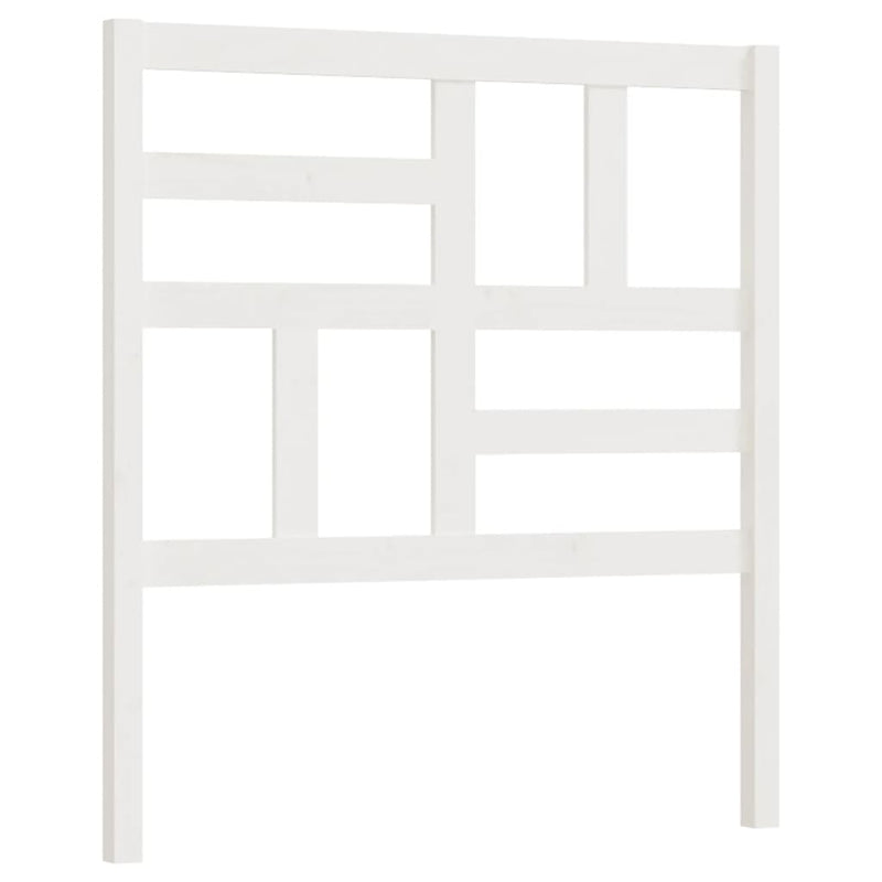 vidaXL fehér tömör fenyőfa ágyfejtámla 81 x 4 x 104 cm