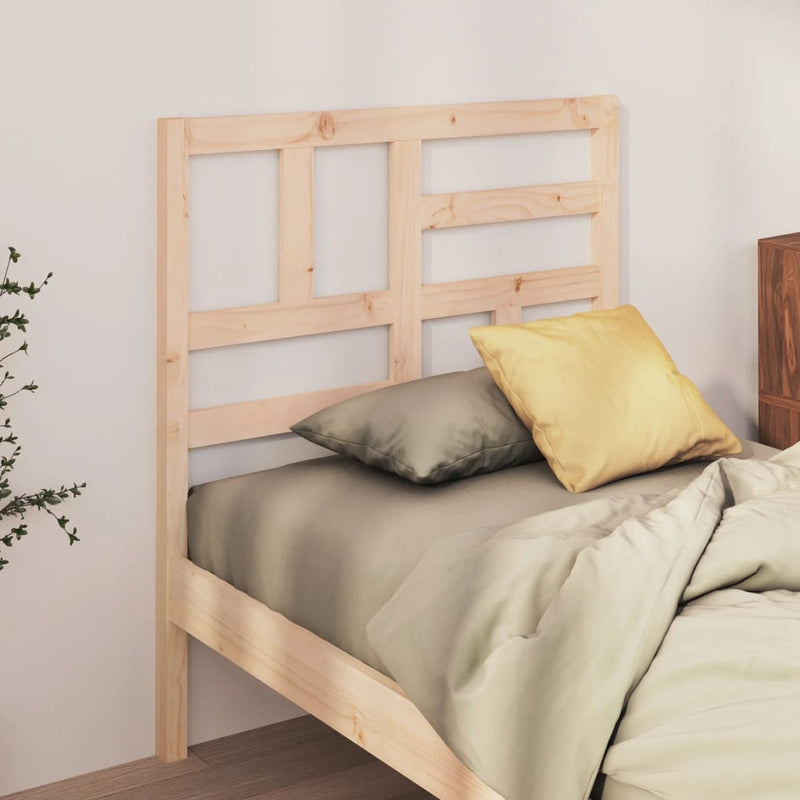 vidaXL tömör fenyőfa ágyfejtámla 106x4x104 cm