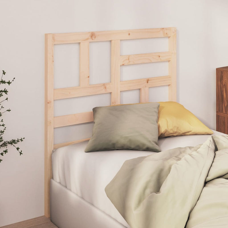 vidaXL tömör fenyőfa ágyfejtámla 106x4x104 cm