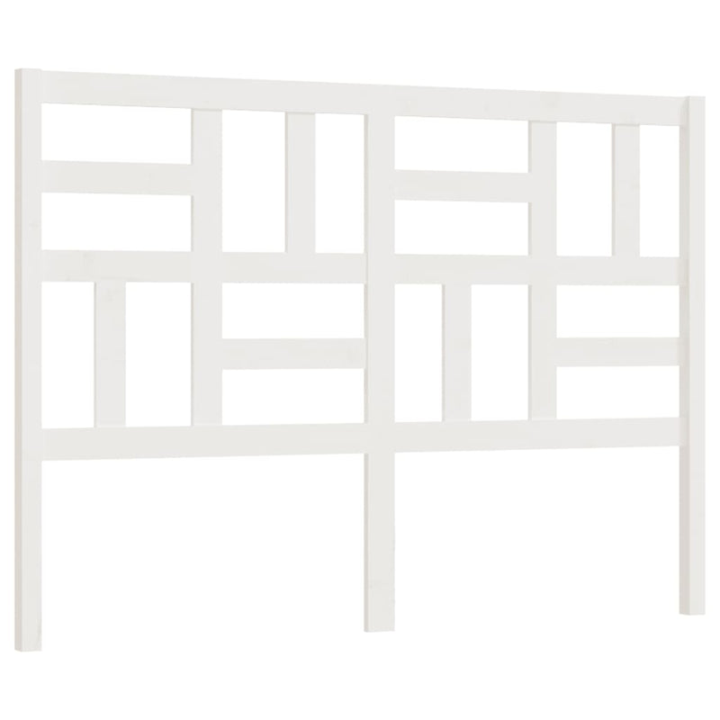 vidaXL fehér tömör fenyőfa ágyfejtámla 126x4x104 cm