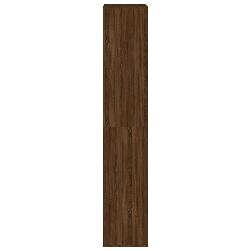 vidaXL barna tölgy színű szerelt fa cipősszekrény 54 x 34 x 183 cm