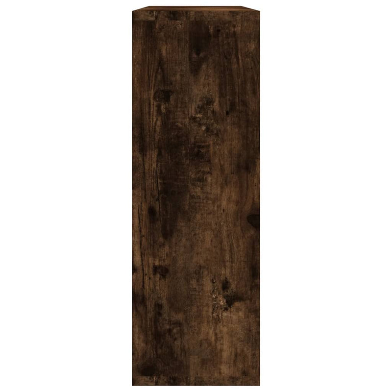 vidaXL füstös tölgy színű szerelt fa fali polc 104 x 20 x 58,5 cm