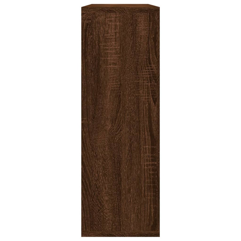 vidaXL barna tölgyszínű szerelt fa fali polc 104 x 20 x 58,5 cm