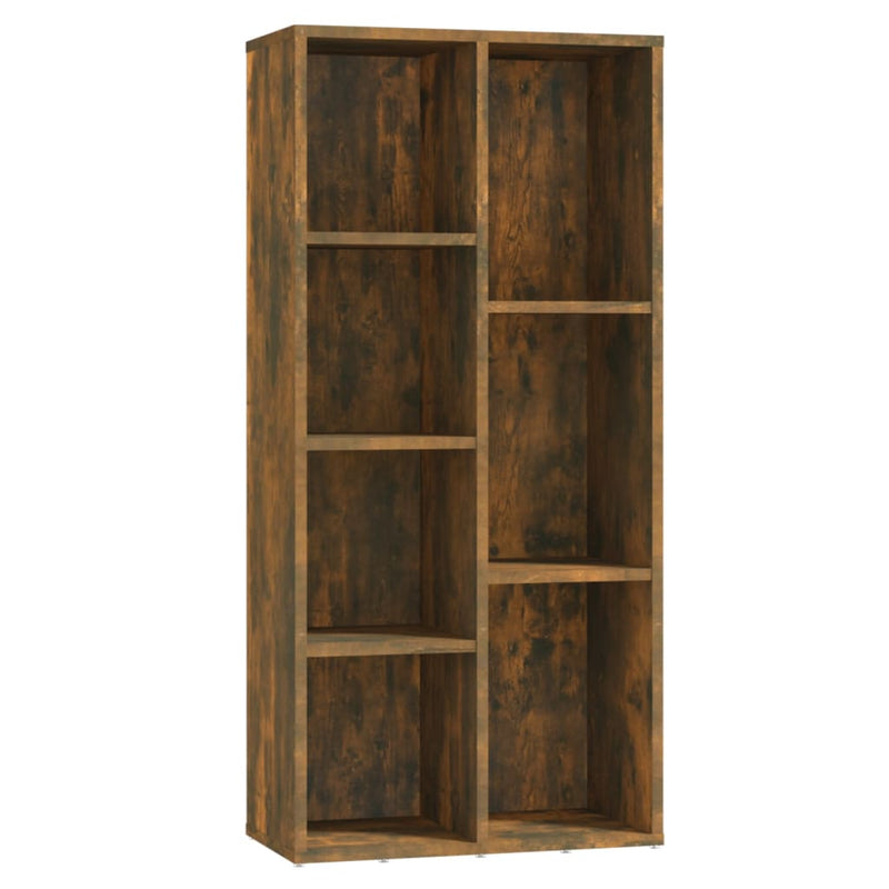 vidaXL füstös tölgy színű könyvszekrény 50 x 25 x 106 cm