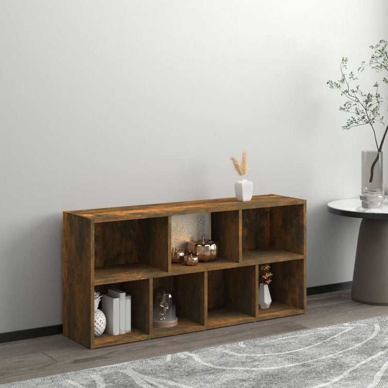 vidaXL füstös tölgy színű könyvszekrény 50 x 25 x 106 cm