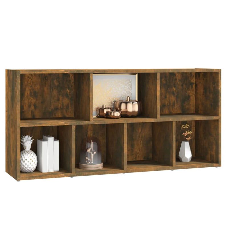 vidaXL füstös tölgy színű könyvszekrény 50 x 25 x 106 cm