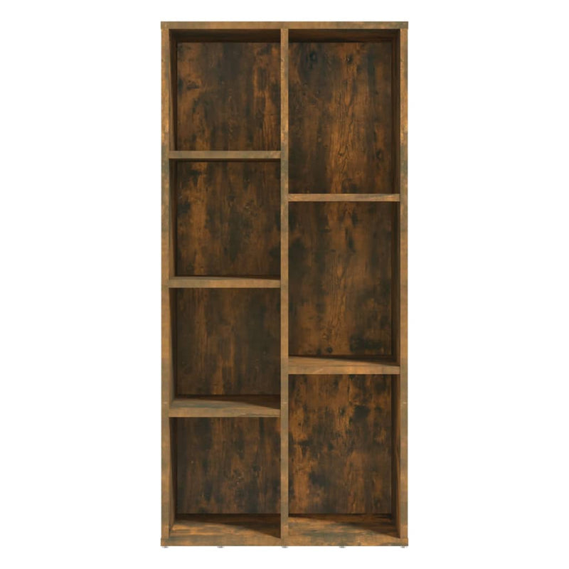 vidaXL füstös tölgy színű könyvszekrény 50 x 25 x 106 cm