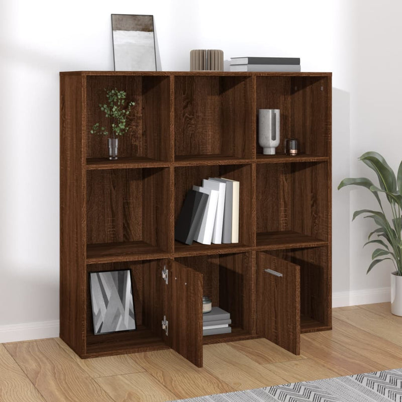 vidaXL barna tölgy színű könyvszekrény 98 x 30 x 98 cm