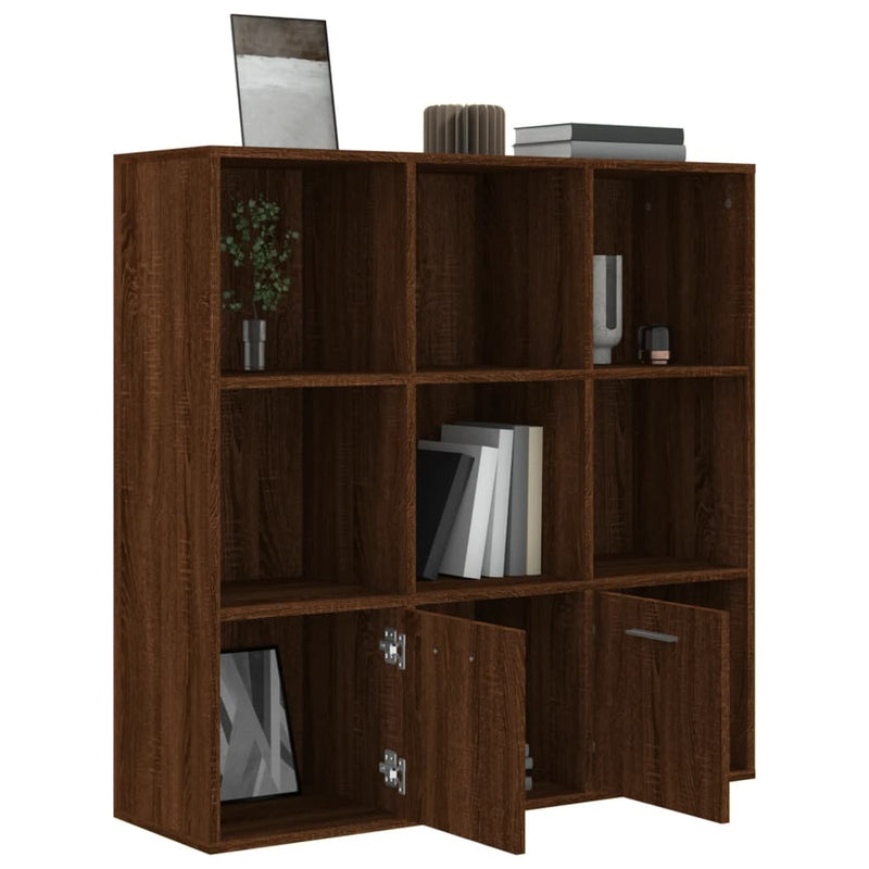 vidaXL barna tölgy színű könyvszekrény 98 x 30 x 98 cm