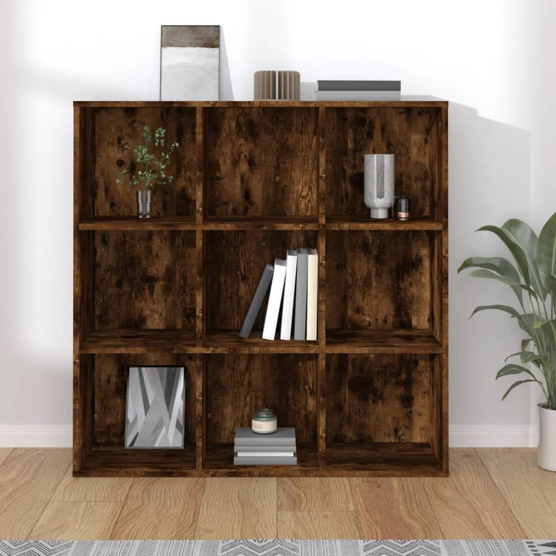 vidaXL füstölt tölgy színű könyvszekrény 98 x 29 x 97,5 cm