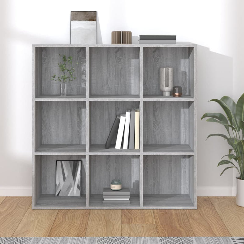 vidaXL szürke sonoma színű könyvszekrény 98 x 29 x 97,5 cm