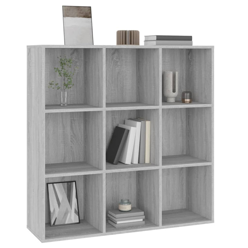 vidaXL szürke sonoma színű könyvszekrény 98 x 29 x 97,5 cm
