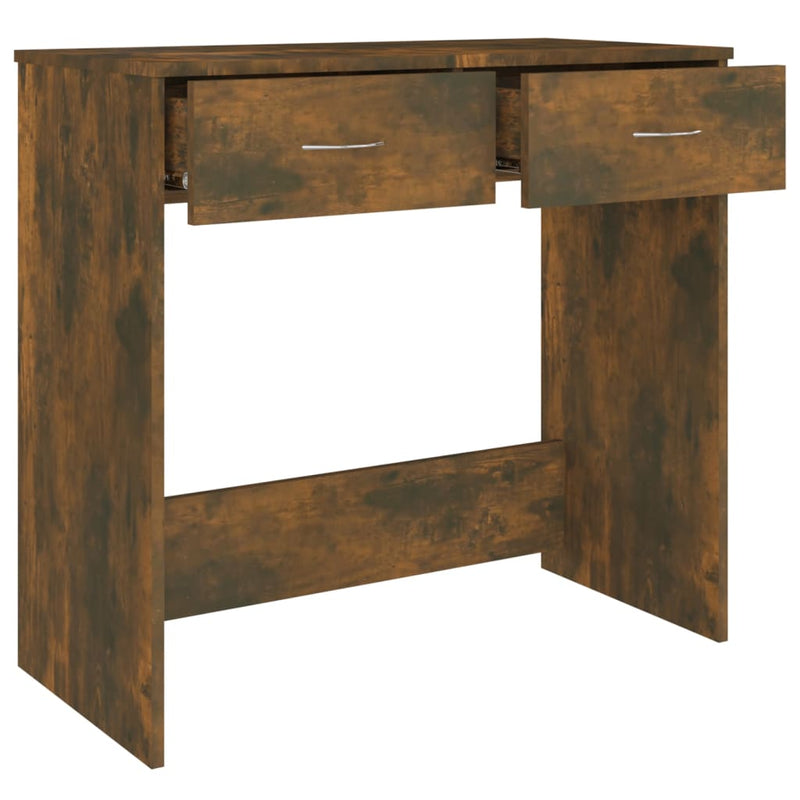 vidaXL füstös tölgy színű szerelt fa íróasztal 80 x 40 x 75 cm