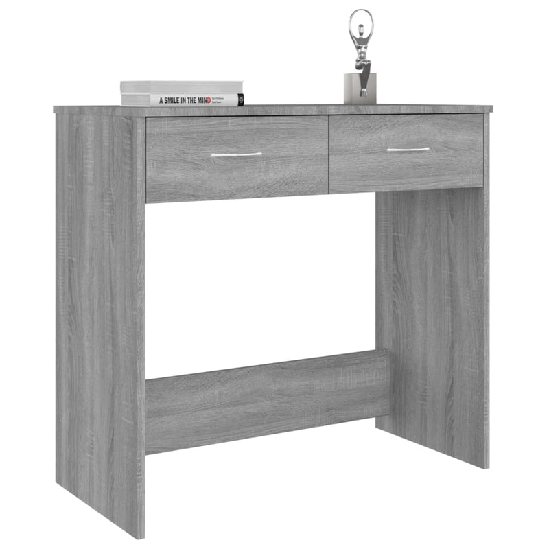 vidaXL szürke sonoma színű szerelt fa íróasztal 80x40x75 cm