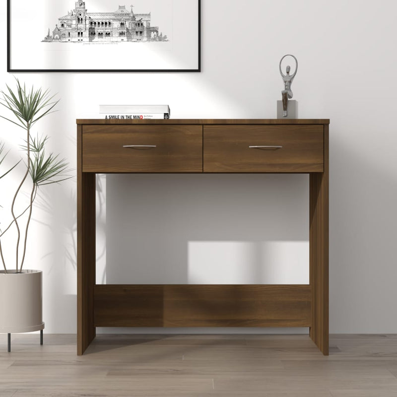 vidaXL barna tölgy színű szerelt fa íróasztal 80 x 40 x 75 cm
