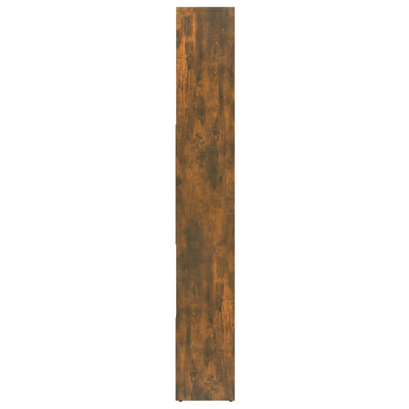 vidaXL füstös tölgy színű szerelt fa könyvszekrény 67 x 24 x 161 cm