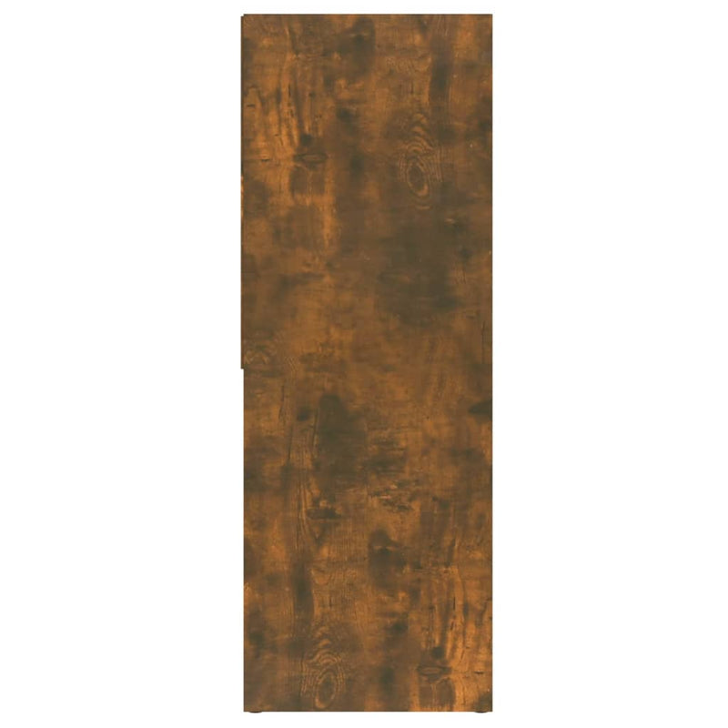vidaXL füstös tölgy színű szerelt fa könyvszekrény 67 x 24 x 161 cm