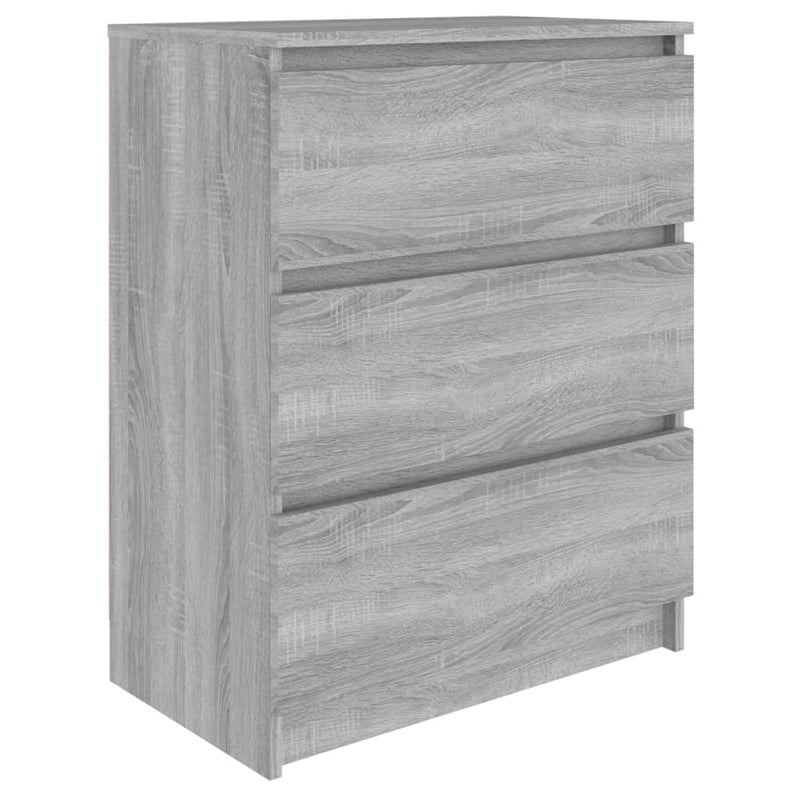 vidaXL szürke sonoma színű szerelt fa tálalószekrény 60 x 35 x 76 cm