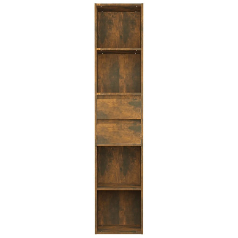 vidaXL füstös tölgy színű szerelt fa könyvszekrény 36 x 30 x 171 cm