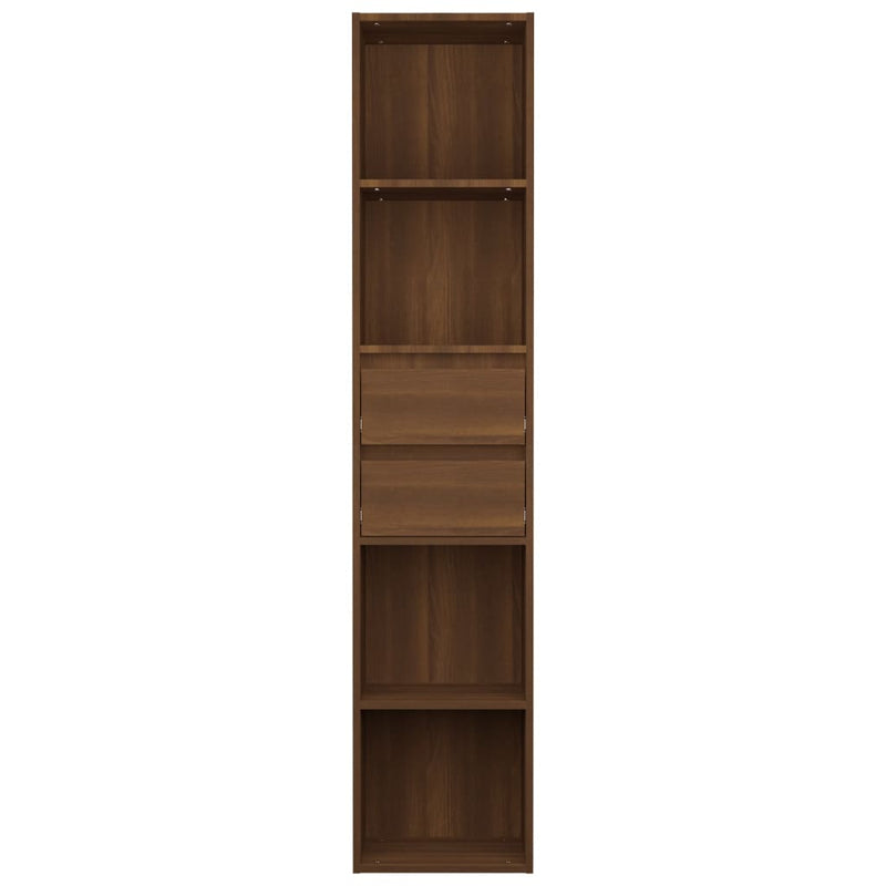 vidaXL barna tölgy színű szerelt fa könyvszekrény 36 x 30 x 171 cm