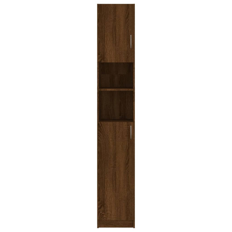 vidaXL barna tölgy színű szerelt fa faliszekrény 32x25,5x190 cm