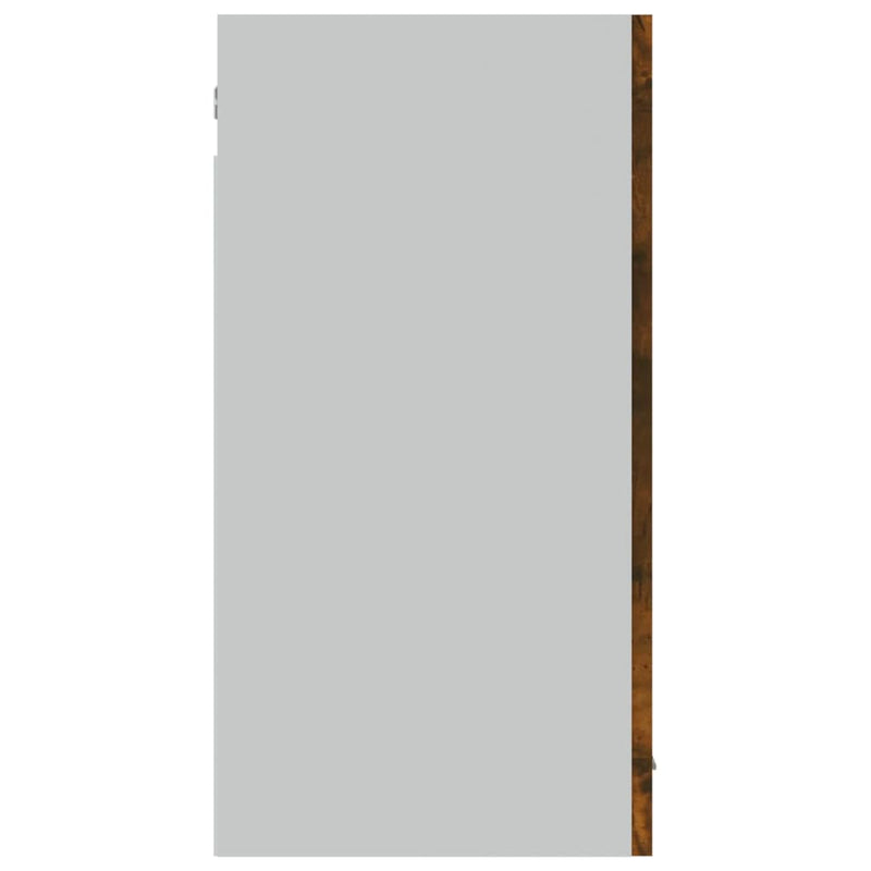 vidaXL füstös tölgy színű szerelt fa fali üvegszekrény 80 x 31 x 60 cm