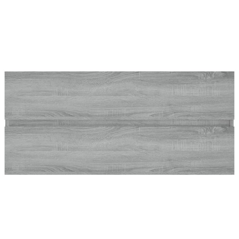 vidaXL szürke sonoma színű szerelt fa éjjeliszekrény 100x38,5x45 cm