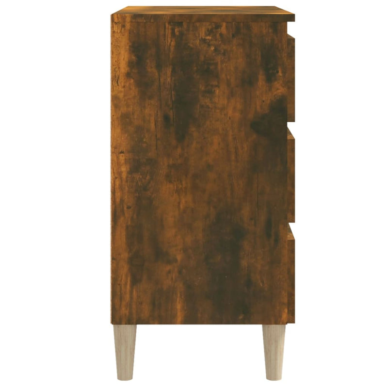 vidaXL füstös tölgy színű szerelt fa tálalószekrény 60 x 35 x 69 cm