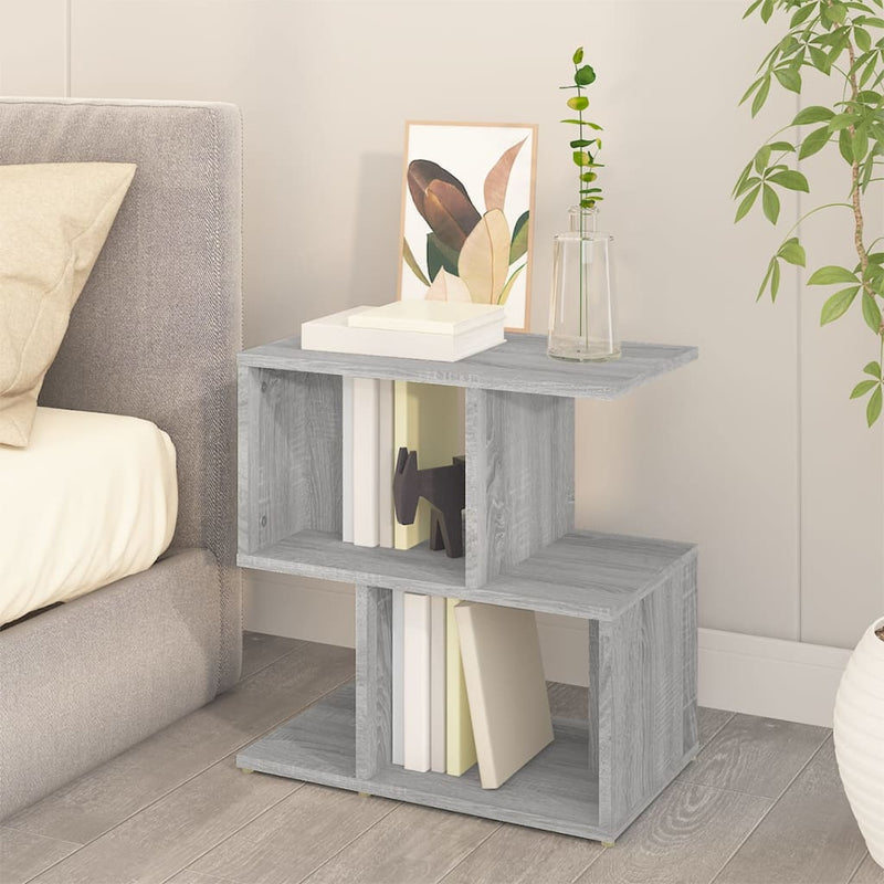 vidaXL 2 db szürke sonoma színű fa éjjeliszekrény 50 x 30 x 51,5 cm