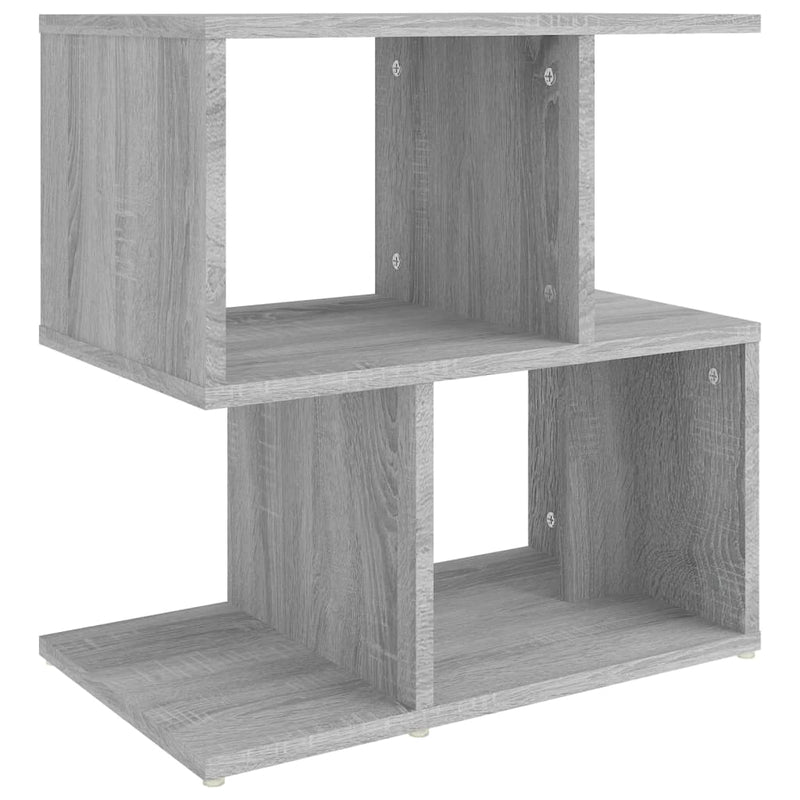 vidaXL 2 db szürke sonoma színű fa éjjeliszekrény 50 x 30 x 51,5 cm