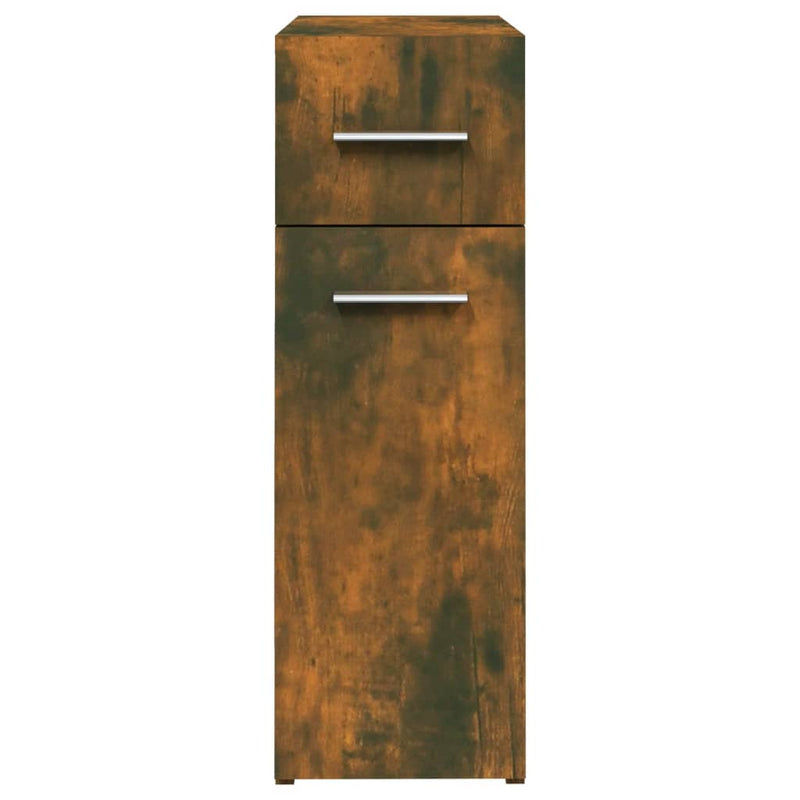 vidaXL füstös tölgy színű szerelt fa patikaszekrény 20 x 45,5 x 60 cm