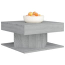vidaXL szürke sonoma színű szerelt fa dohányzóasztal 57x57x30 cm