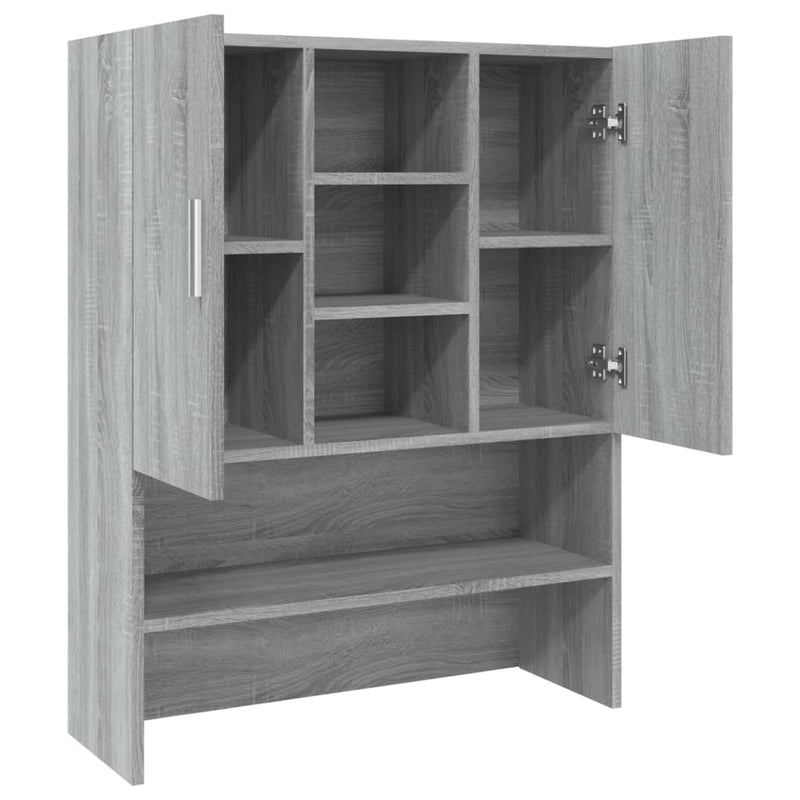 vidaXL szürke sonoma színű mosógépszekrény 70,5 x 25,5 x 90 cm