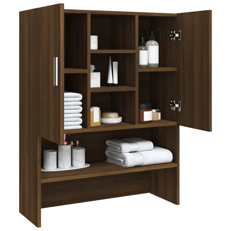 vidaXL barna tölgyszínű mosógépszekrény 70,5 x 25,5 x 90 cm