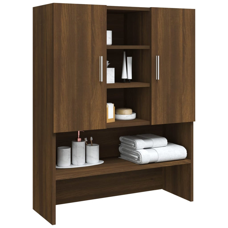 vidaXL barna tölgyszínű mosógépszekrény 70,5 x 25,5 x 90 cm