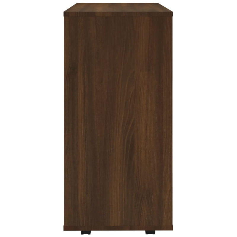 vidaXL barna tölgy színű szerelt fa kerekes szekrény 60 x 35 x 75 cm