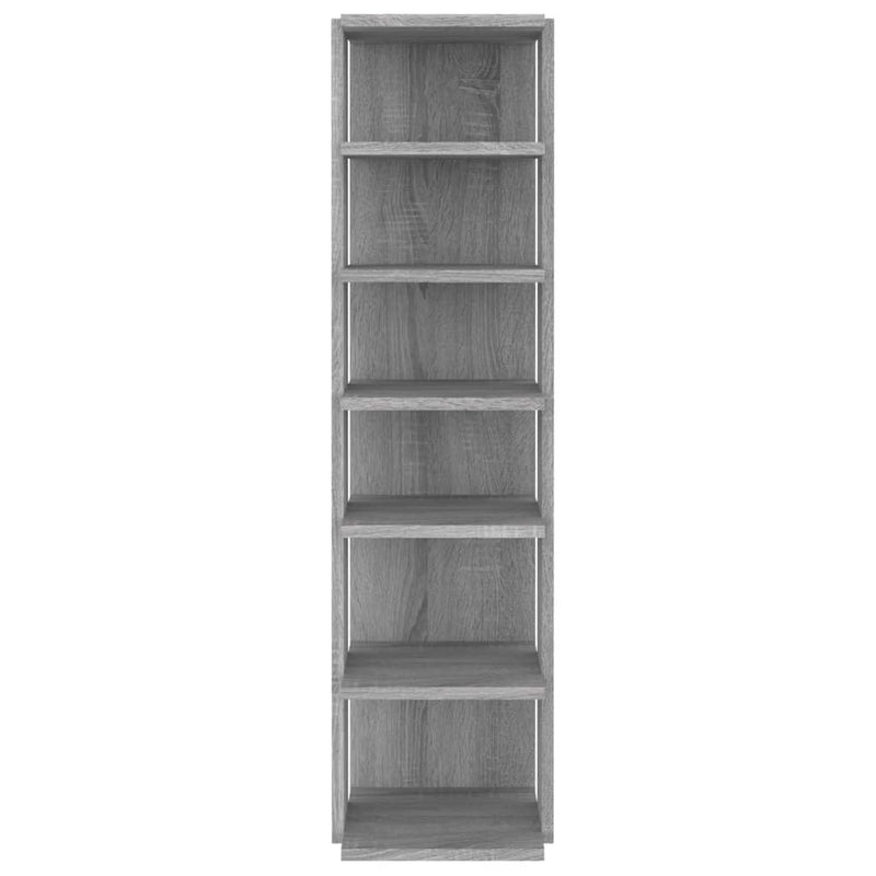 vidaXL szürke sonoma színű szerelt fa cipőtartó 27,5 x 27 x 102 cm