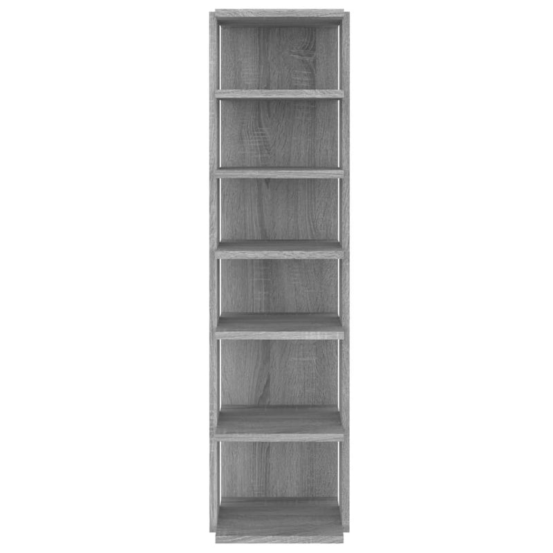 vidaXL 2 db szürke sonoma színű szerelt fa cipőtartó 27,5x27x102 cm