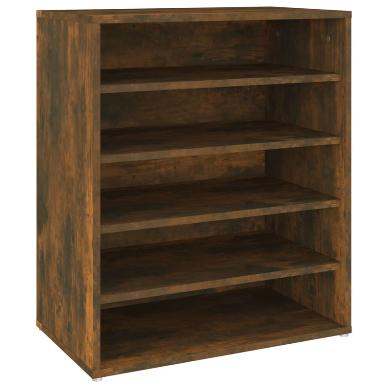 vidaXL füstös tölgy színű szerelt fa cipősszekrény 60 x 35 x 70 cm