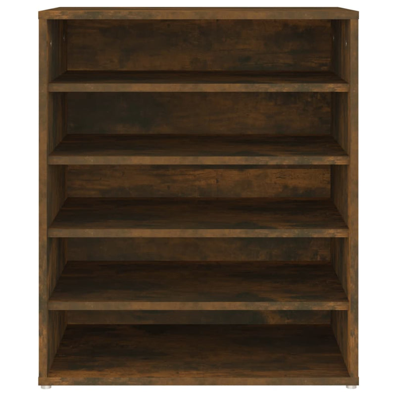 vidaXL füstös tölgy színű szerelt fa cipősszekrény 60 x 35 x 70 cm