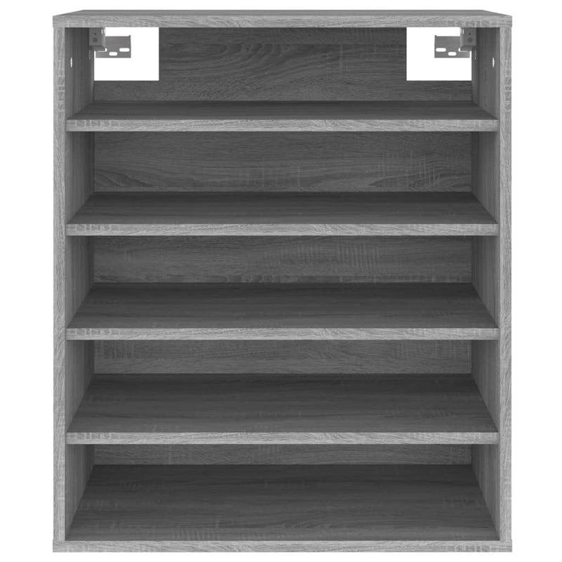 vidaXL szürke sonoma színű szerelt fa cipősszekrény 60 x 35 x 70 cm