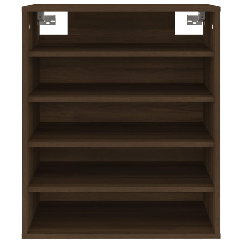 vidaXL barna tölgyszínű szerelt fa cipősszekrény 60 x 35 x 70 cm