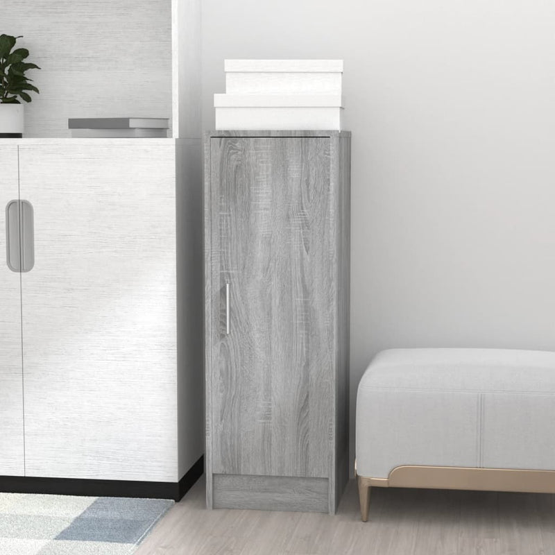 vidaXL szürke sonoma színű szerelt fa cipősszekrény 32 x 35 x 92 cm