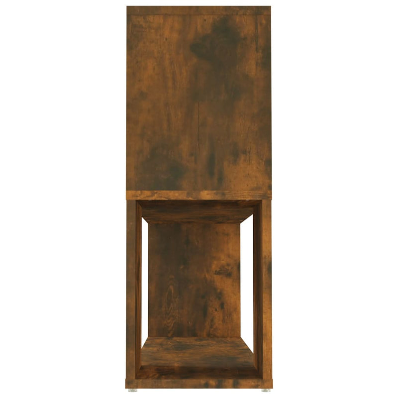 vidaXL füstös tölgy színű szerelt fa könyvszekrény 100 x 24 x 63 cm